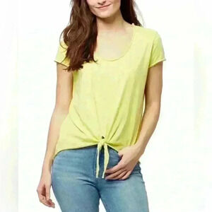 WILLIAM RAST Astrid Tie-Front T-Shirt Size S NWT